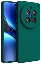 Kapa Matte Protective Lens Flexible Back Cover for Vivo X200 Pro (5G) | Slim Silicone with Soft Lining Shockproof Full Body Bumper Case (Green)