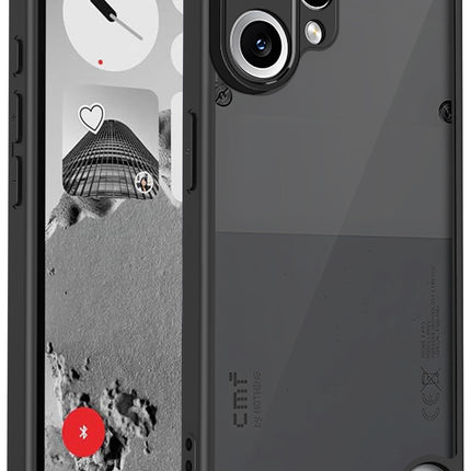 Kapa Smoked Hawkeye Matte Slim Tough Back Cover for CMF Phone 2 Pro | Camera Lens Protector Anti Yellow Shockproof Matte Hybrid Case Cover (Smoked Black)
