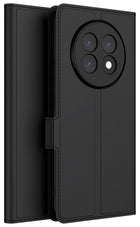 Kapa Noble Slim Magnetic Leather Flip Case Cover for Realme 13 PRO / 13 PRO PLUS | Card Holder Stand Flip Wallet Case (Black) - Mobizang