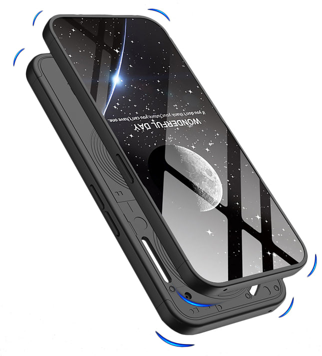 Kapa Double Dip Full 360 Protection Back Case Cover for Nothing Phone 2A (Black) - Mobizang