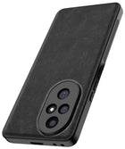 Kapa Tux Leather Back Cover for Honor 200 (5G) | Slim Shockproof Camera Protection Bumper Case (Black)
