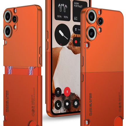 Kapa Double Dip Full 360 Protection Back Case Cover for CMF Phone 2 Pro (Orange,Black)