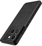 Kapa Tux Leather Back Cover for Moto Edge 70 | Slim Shockproof Camera Protection Bumper Case (Black)