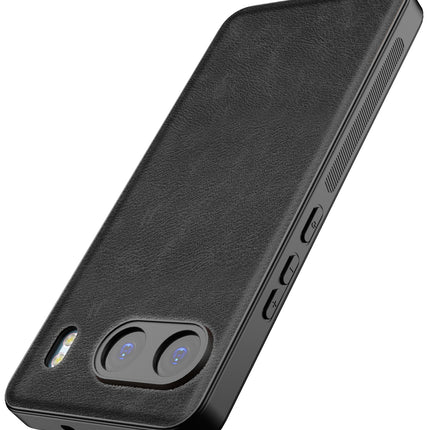 Kapa Tux Leather Back Cover for OnePlus Nord 4 | Slim Shockproof Camera Protection Bumper Case (Black)