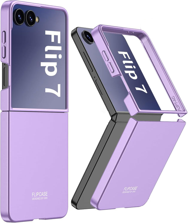 Kapa Ultra Thin Back Case for Samsung Galaxy Flip7 / Z Flip 7 | Full Body Protection Hard Back Cover (Purple)