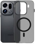 Kapa Wave Magnetic Frosted Grip Back Cover for Oppo Find X9 Pro | [MagSafe Compatible] Wireless charging, Slim, Metal Buttons Matte Finish Back Case (Grey)