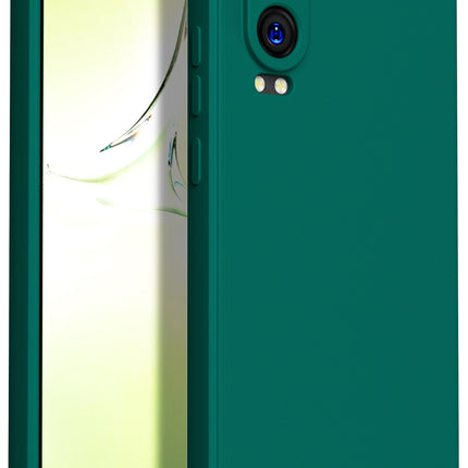 Kapa Matte Protective Lens Flexible Back Cover for OnePlus Nord CE 4 Lite | Slim Silicone with Soft Lining Shockproof Full Body Bumper Case (Green)
