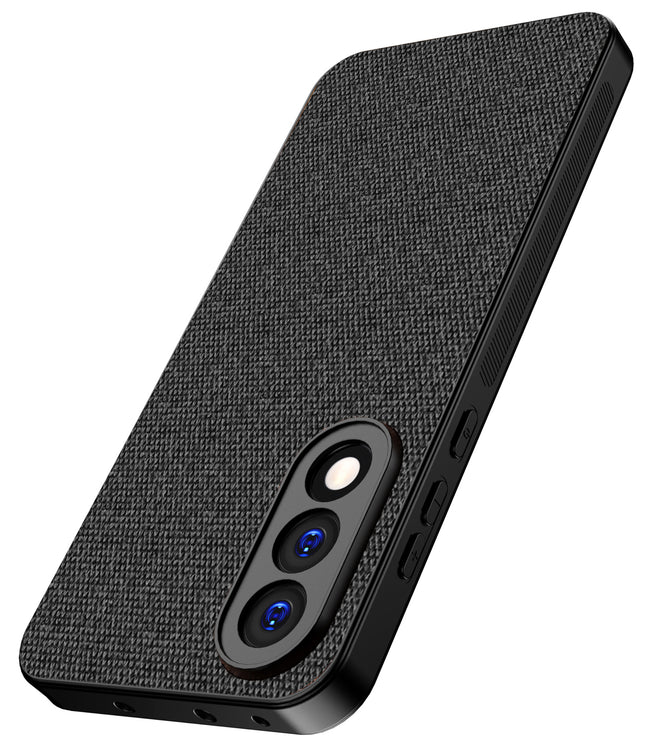 Kapa Soft Full Fabric Protective Back Case Cover for OnePlus Nord 5 | Shockproof Slim Hard Anti Slip Back Case (Black)