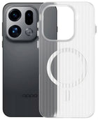 Kapa Wave Magnetic Frosted Grip Back Cover for Oppo Find X9 | [MagSafe Compatible] Wireless charging, Slim, Metal Buttons Matte Finish Back Case (White)