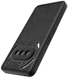 Kapa Tux Leather Back Cover for Nothing Phone 3A 5G | Slim Shockproof Camera Protection Bumper Case (Black)