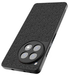 Kapa Soft Full Fabric Protective Back Case Cover for OnePlus 12R | Shockproof Slim Hard Anti Slip Back Case (Black) - Mobizang