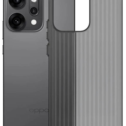 Kapa Wave Frosted Grip Back Cover for Oppo Reno 14 5G | Ultra Slim [With Metal Buttons] Matte Finish Back Case (Grey)