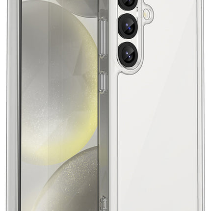 Kapa Unicorn Acrylic Clear Back Cover For Samsung Galaxy S25 Plus | Slim Shockproof [Military Grade Protection] Hybrid Bumper Case (Clear Sides)