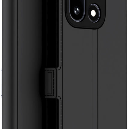 Kapa Noble Slim Magnetic Leather Flip Case Cover for OnePlus 15 | Card Holder Stand Flip Wallet Case (Black)