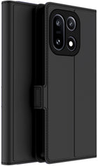 Kapa Noble Slim Magnetic Leather Flip Case Cover for OnePlus 15 | Card Holder Stand Flip Wallet Case (Black)