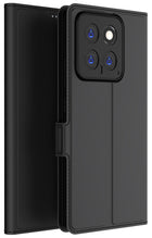 Kapa Noble Slim Magnetic Leather Flip Case Cover for Xiaomi 14 (5G) | Card Holder Stand Flip Wallet Case (Black)