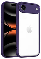 Kapa Hawkeye Clear Slim Tough Back Cover for Apple iPhone 17 Air | Camera Lens Protector Anti Yellow Shockproof Clear Hybrid Case Cover (Purple)