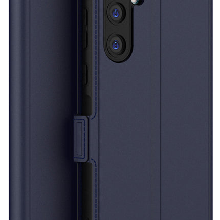 Kapa Noble Slim Magnetic Leather Flip Case Cover for Samsung Galaxy A35 (5G) | Card Holder Stand Flip Wallet Case (Blue)