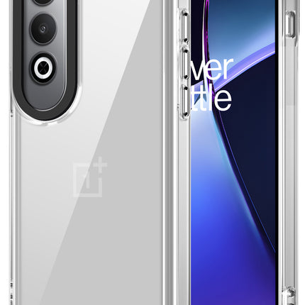 Kapa Warrior Acrylic Clear Back Cover For OnePlus Nord CE4 | Slim Shockproof [Military Grade Protection] Hybrid Bumper Case (Clear Sides)