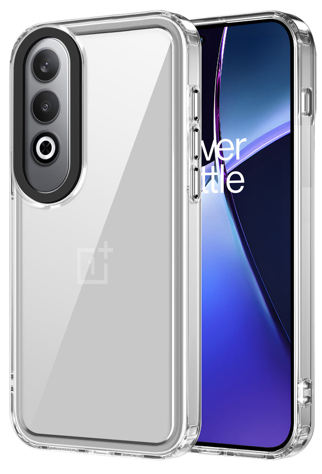 Kapa Warrior Acrylic Clear Back Cover For OnePlus Nord CE4 | Slim Shockproof [Military Grade Protection] Hybrid Bumper Case (Clear Sides)