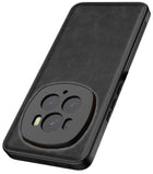 Kapa Tux Leather Back Cover for Honor Magic 6 PRO | Slim Shockproof Camera Protection Bumper Case (Black)