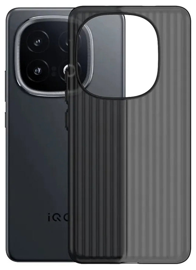 Kapa Wave Frosted Grip Back Cover for Iqoo 13 5G | Ultra Slim [With Metal Buttons] Matte Finish Back Case (Grey)