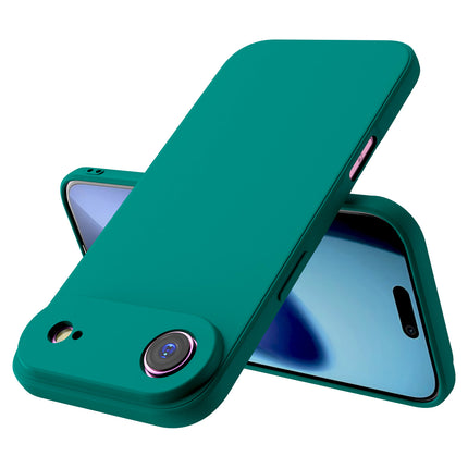 Kapa Matte Protective Lens Flexible Back Cover for Apple iPhone 17 Air | Slim Silicone with Soft Lining Shockproof Full Body Bumper Case (Green)