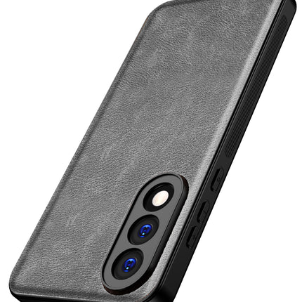 Kapa Tux Leather Back Cover for OnePlus Nord 5 | Slim Shockproof Camera Protection Bumper Case (Grey)