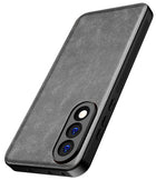 Kapa Tux Leather Back Cover for OnePlus Nord 5 | Slim Shockproof Camera Protection Bumper Case (Grey)