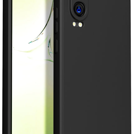 Kapa Matte Protective Lens Flexible Back Cover for OnePlus Nord CE 4 Lite | Slim Silicone with Soft Lining Shockproof Full Body Bumper Case (Black) - Mobizang