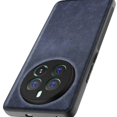 Kapa Tux Leather Back Cover for Realme 12 PRO / 12 PRO PLUS | Slim Shockproof Camera Protection Bumper Case (Blue) - Mobizang