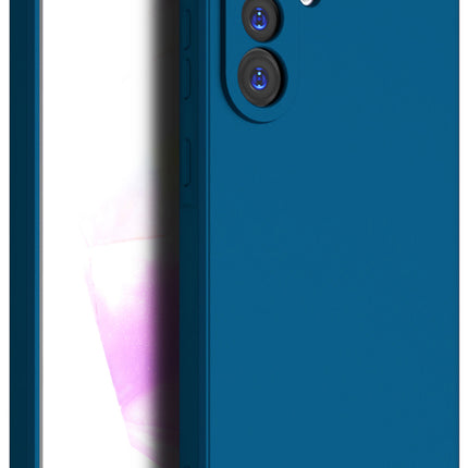 Kapa Matte Protective Lens Flexible Back Cover for Samsung Galaxy A56 | Slim Silicone with Soft Lining Shockproof Full Body Bumper Case (Blue)