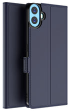 Kapa Noble Slim Magnetic Leather Flip Case Cover for Nothing CMF Phone 1 | Card Holder Stand Flip Wallet Case (Blue)