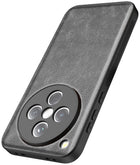 Kapa Tux Leather Back Cover for Oppo Find X8 | Slim Shockproof Camera Protection Bumper Case (Grey)