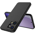 Kapa Matte Protective Lens Flexible Back Cover for Oppo Reno 14 Pro 5G | Slim Silicone with Soft Lining Shockproof Full Body Bumper Case (Black)