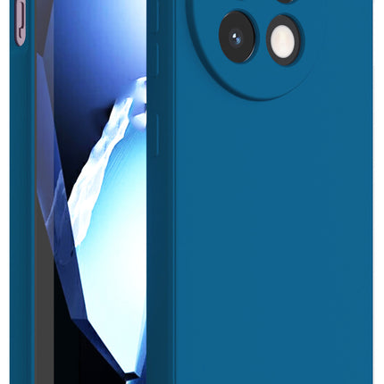 Kapa Matte Protective Lens Flexible Back Cover for OnePlus 13R | Slim Silicone with Soft Lining Shockproof Full Body Bumper Case (Blue)