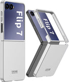 Kapa Ultra Thin Back Case for Samsung Galaxy Flip7 / Z Flip 7 | Full Body Protection Hard Back Cover (Silver)