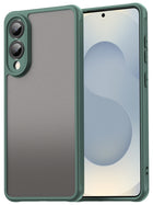 Kapa Shield Frosted Acrylic Back Cover for Samsung Galaxy S25 Edge| Hard Slim Inbuilt Camera Lens Cover Protection Shock Proof Bumper Case (Green)