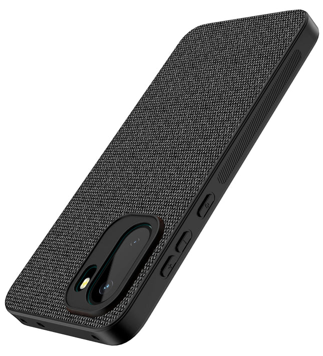 Kapa Soft Full Fabric Protective Back Case Cover for OnePlus 15R | Shockproof Slim Hard Anti Slip Back Case (Black)