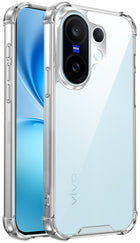 Kapa Airbag Armor Back Cover for Vivo X200 FE 5G | Clear Slim Shockproof [Military Grade Protection] Hybrid Bumper Case (Clear)