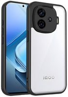 Kapa Hawkeye Clear Back Cover for iQoo Neo 10R | Camera Lens Protector Shockproof Slim Clear Case Cover (Black Sides)