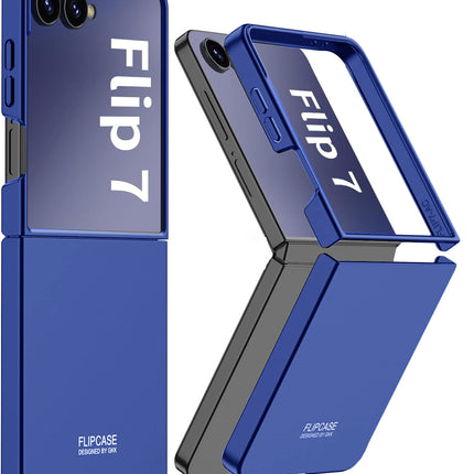 Kapa Ultra Thin Back Case for Samsung Galaxy Flip7 / Z Flip 7 | Full Body Protection Hard Back Cover (Blue)