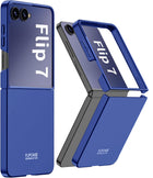 Kapa Ultra Thin Back Case for Samsung Galaxy Flip7 / Z Flip 7 | Full Body Protection Hard Back Cover (Blue)