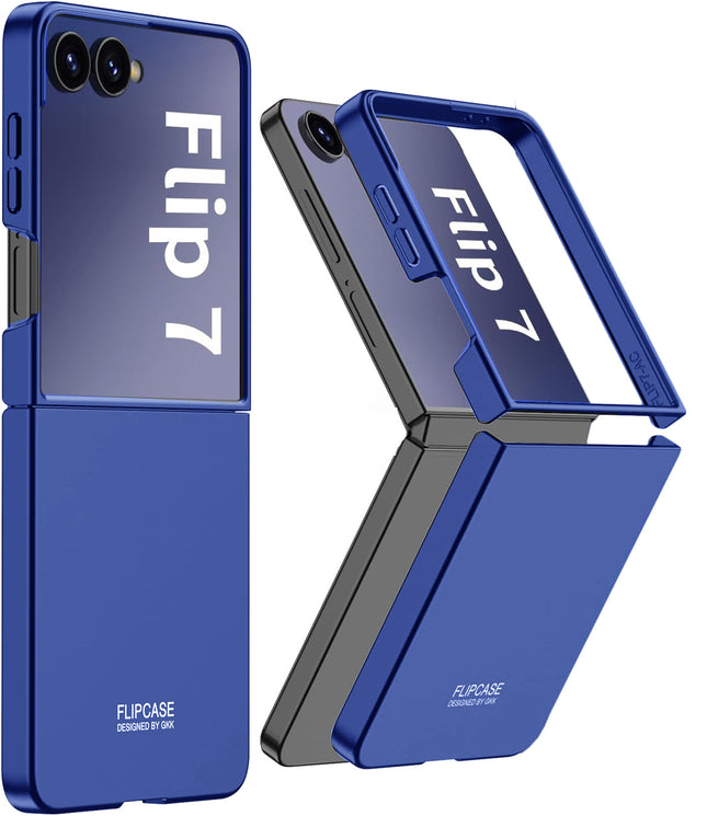 Kapa Ultra Thin Back Case for Samsung Galaxy Flip7 / Z Flip 7 | Full Body Protection Hard Back Cover (Blue)