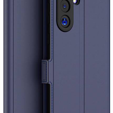 Kapa Noble Slim Magnetic Leather Flip Case Cover for Samsung Galaxy M56 | Card Holder Stand Flip Wallet Case (Blue)