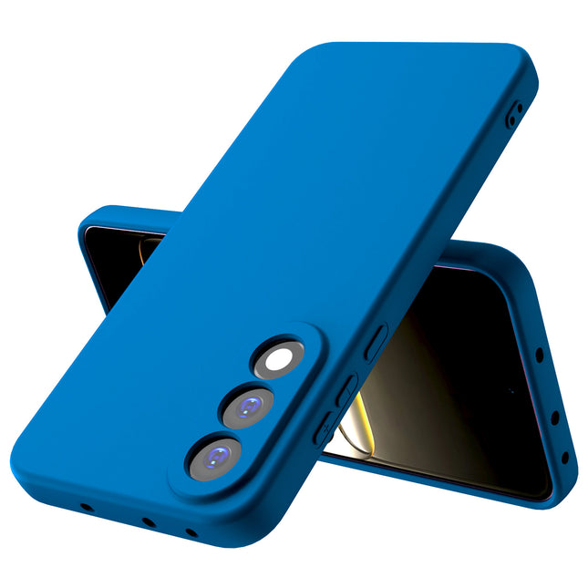 Kapa Matte Protective Lens Flexible Back Cover for OnePlus Nord 5 | Slim Silicone with Soft Lining Shockproof Full Body Bumper Case (Blue)