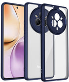 Kapa Hawkeye Clear Back Cover for Realme 14 Pro 5G | Camera Lens Protector Shockproof Slim Clear Case Cover (Blue Sides)