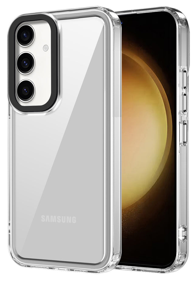 Kapa Warrior Acrylic Clear Back Cover For Samsung Galaxy A35 (5G) | Slim Shockproof [Military Grade Protection] Hybrid Bumper Case (Clear Sides)