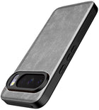 Kapa Tux Leather Back Cover for Google Pixel 10 PRO | Slim Shockproof Camera Protection Bumper Case (Grey)
