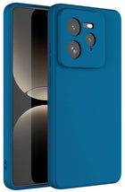 Kapa Matte Protective Lens Flexible Back Cover for Realme GT 7 PRO | Slim Silicone with Soft Lining Shockproof Full Body Bumper Case (Blue)
